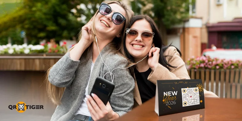 New years eve music QR